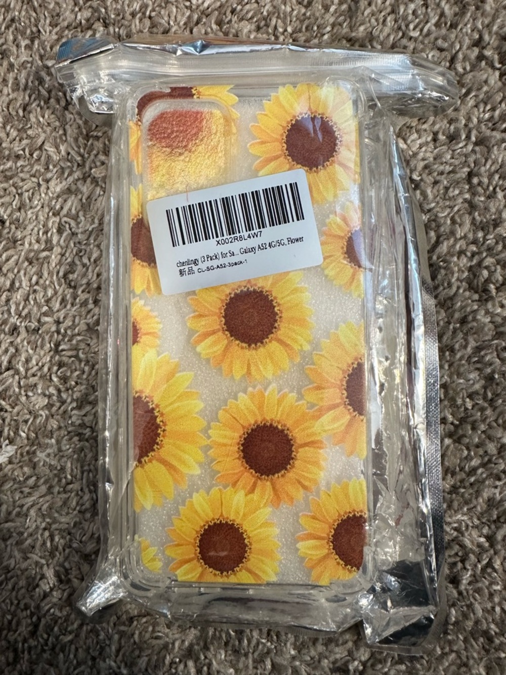 3pck Samsung Galaxy A52 4G/5G Floral Cases